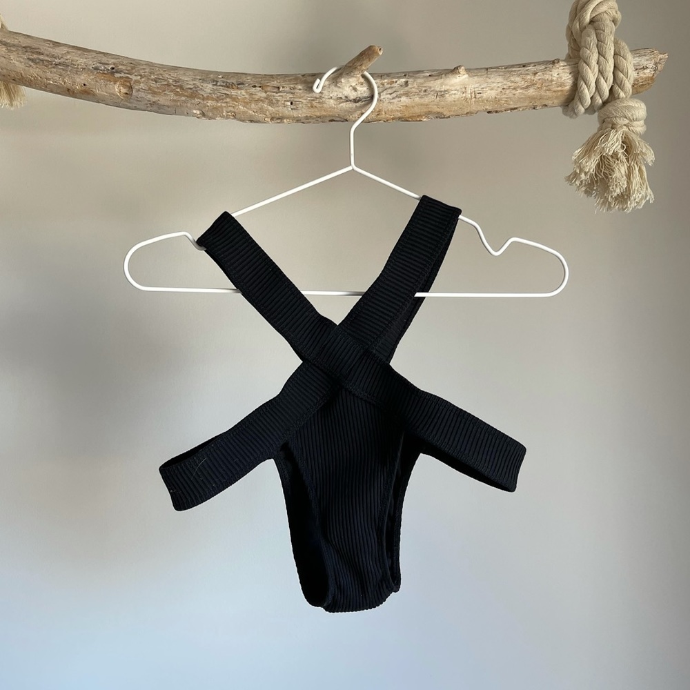 MINIMALE ANIMALE BLACK BIKINI BOTTOMS